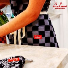 画像7: COOKMAN  ワイドポケットエプロン Wide Pocket Apron Checker Charcoal (7)