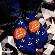 画像8: COOKMAN  ソックス Crew Socks Bandanna Cross Navy (8)