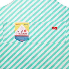 画像6: COOKMAN  ワイドポケットエプロン Wide Pocket Apron Candy Stripe Mint (6)