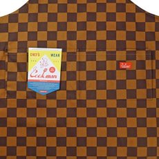 画像6: COOKMAN  ワイドポケットエプロン Wide Pocket Apron Checker Brown (6)