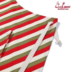 画像3: COOKMAN  ワイドポケットエプロン Wide Pocket Apron Candy Stripe Red (3)