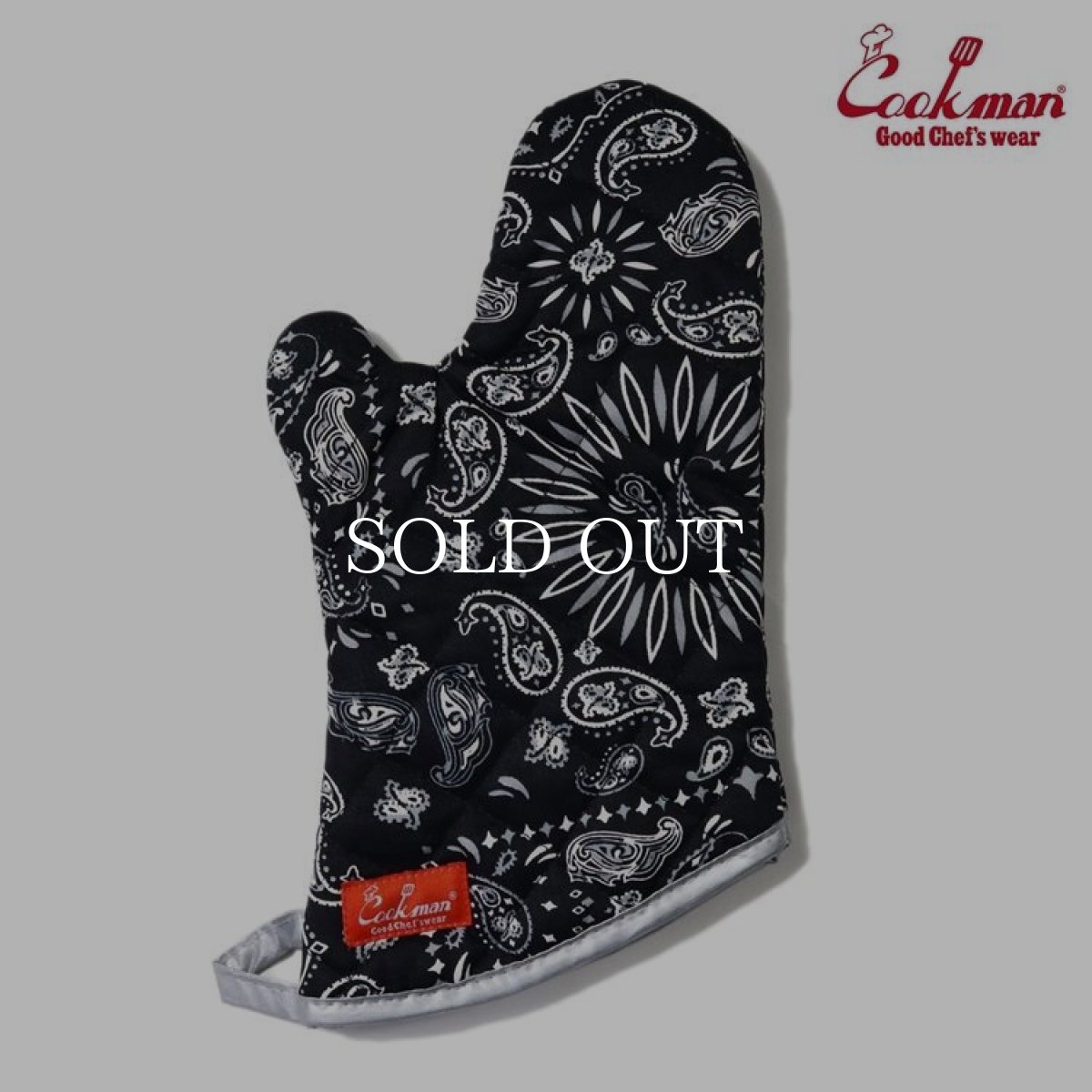 画像1: COOKMAN  ミトン Mitten Paisley Black (1)