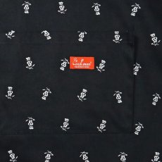 画像4: COOKMAN  ワイドポケットエプロン Wide Pocket Apron Skull Black (4)