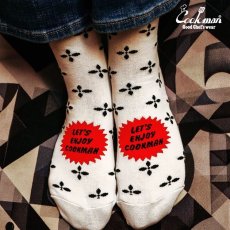 画像13: COOKMAN  ソックス Crew Socks Bandanna Cross White (13)