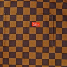 画像4: COOKMAN  ワイドポケットエプロン Wide Pocket Apron Checker Brown (4)