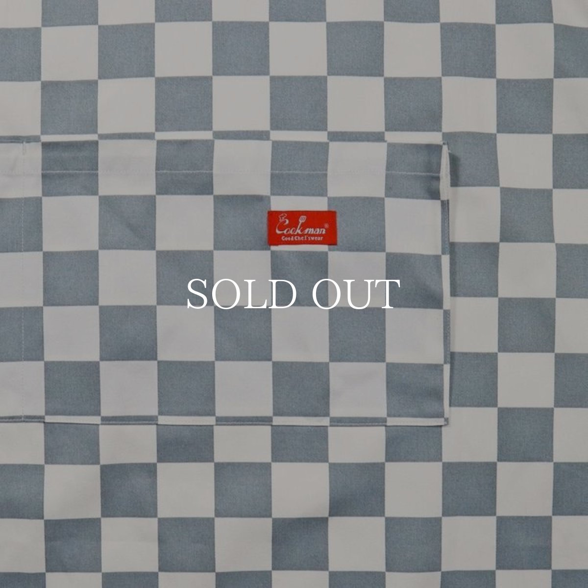 画像4: COOKMAN  ワイドポケットエプロン Wide Pocket Apron Checker Gray (4)
