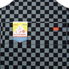 画像6: COOKMAN  ワイドポケットエプロン Wide Pocket Apron Checker Charcoal (6)