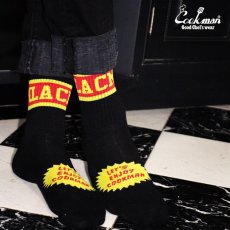 画像15: COOKMAN  ソックス Rib Crew Socks CMLA logo Black (15)