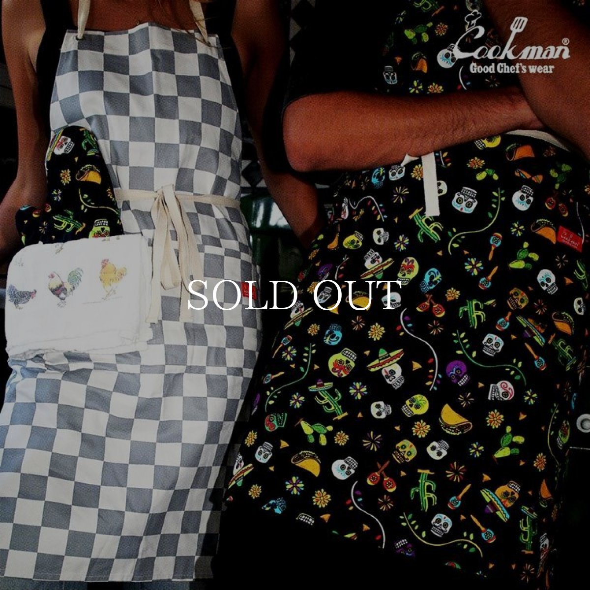 画像11: COOKMAN  ワイドポケットエプロン Wide Pocket Apron Checker Gray (11)