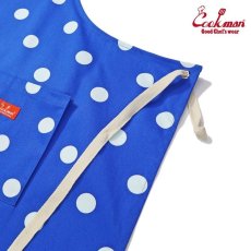 画像3: COOKMAN  ワイドポケットエプロン Wide Pocket Apron Dots Blue (3)