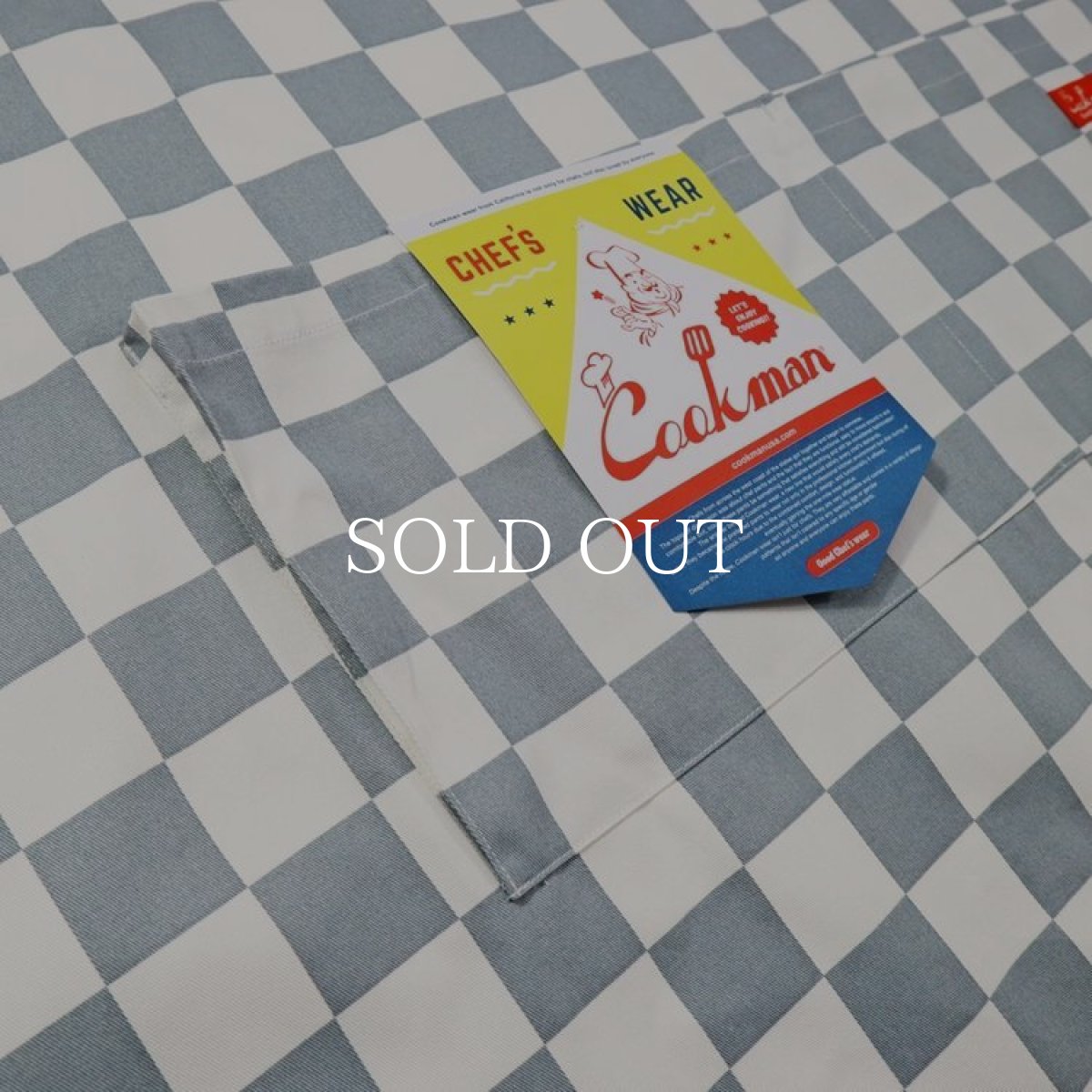 画像5: COOKMAN  ワイドポケットエプロン Wide Pocket Apron Checker Gray (5)