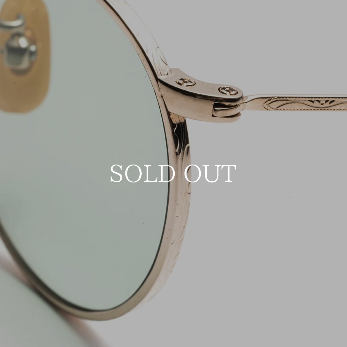 画像8: CALEE  VINTAGE TYPE CIRCLE METAL GLASSES (8)