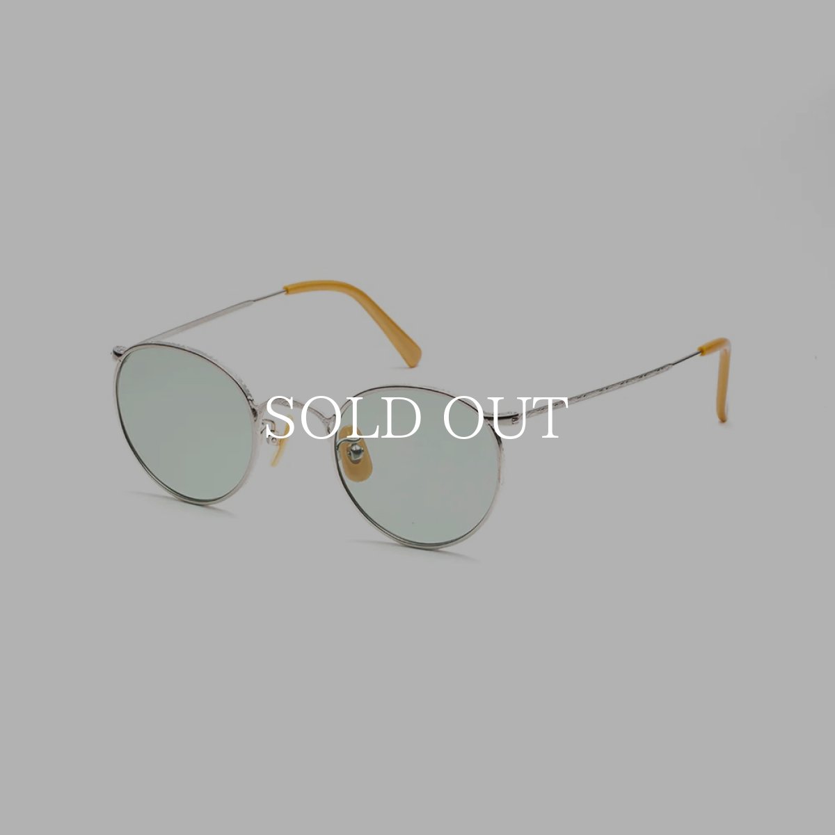 画像3: CALEE  VINTAGE TYPE CIRCLE METAL GLASSES (3)