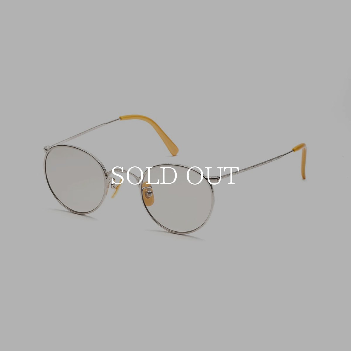 画像4: CALEE  VINTAGE TYPE CIRCLE METAL GLASSES (4)