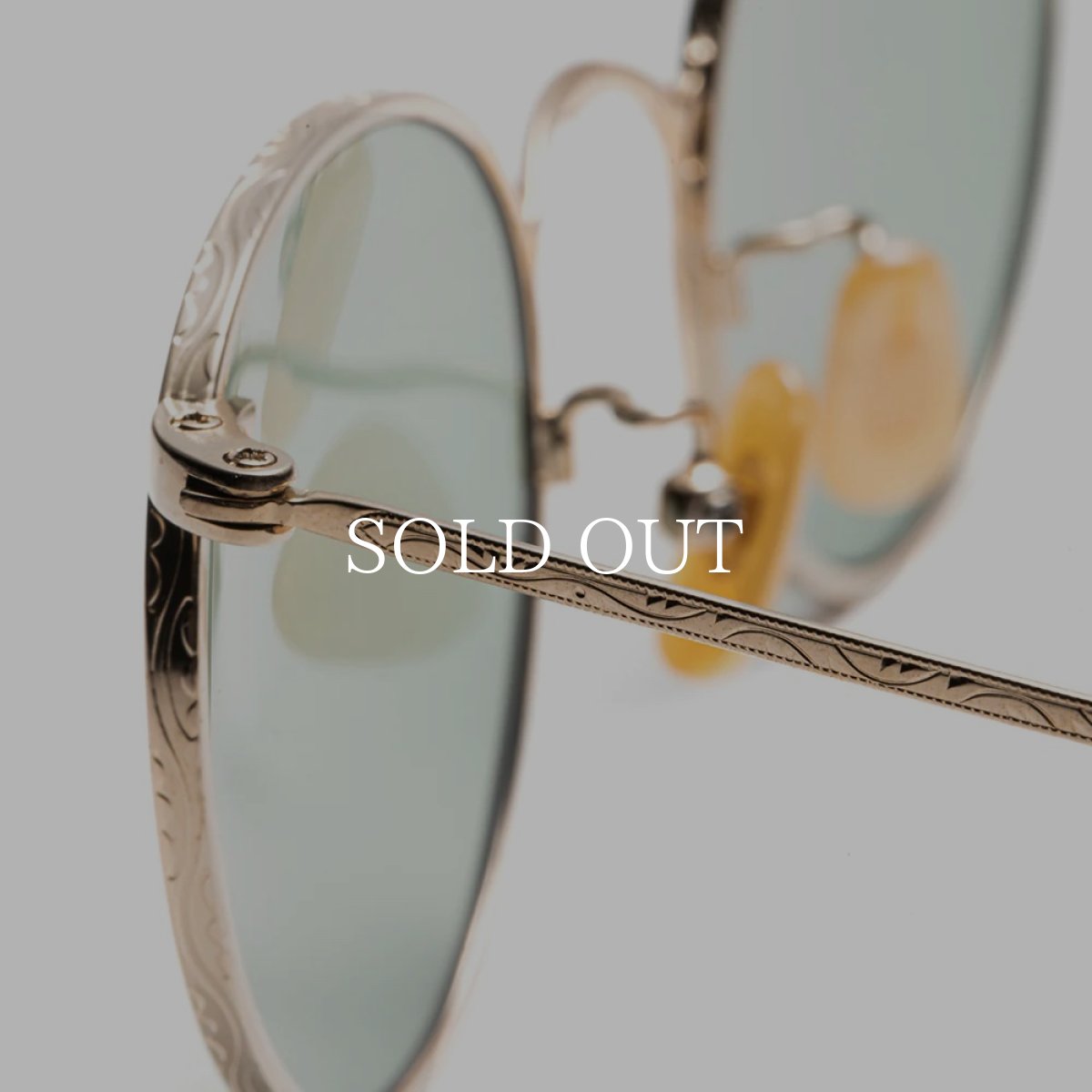 画像10: CALEE  VINTAGE TYPE CIRCLE METAL GLASSES (10)