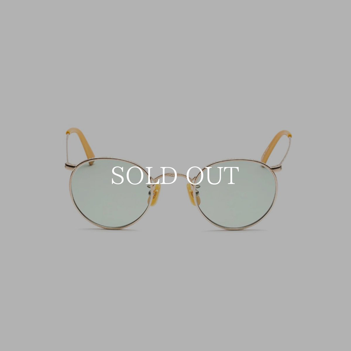 画像5: CALEE  VINTAGE TYPE CIRCLE METAL GLASSES (5)