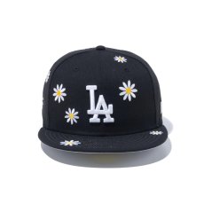 画像2: NEW ERA  59FIFTY MLB Flower Embroidery ロサンゼルス・ドジャース ブラック (2)