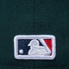 画像9: NEW ERA  59FIFTY MLB Flower Embroidery オークランド・アスレチックス ダークグリーン (9)