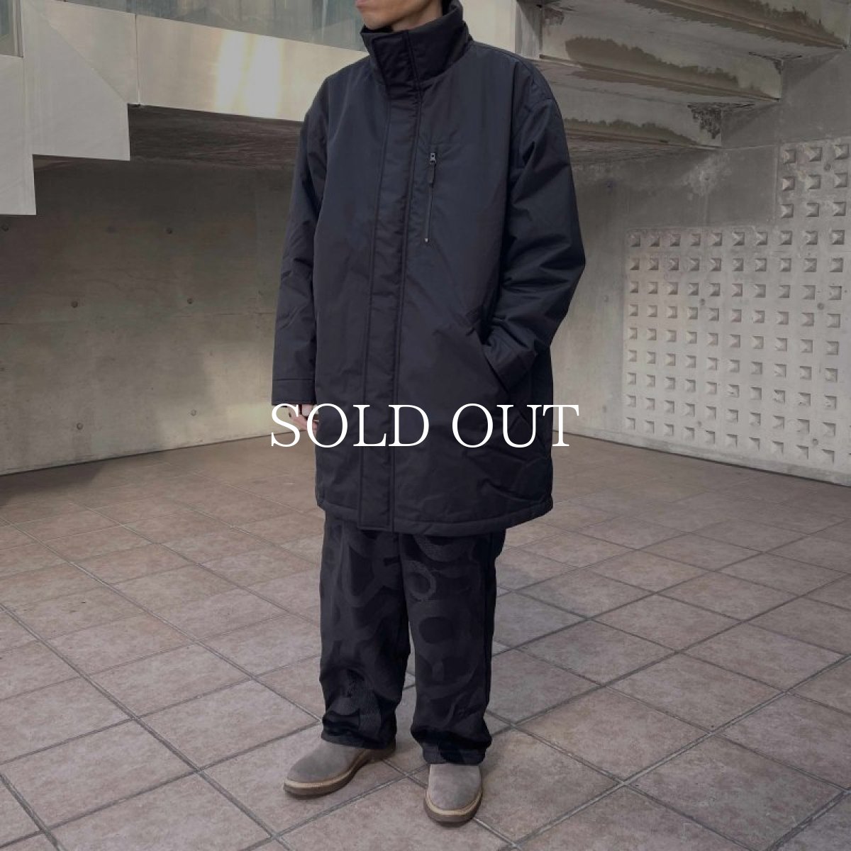 画像10: CALEE TASLAN NYLON PADDED COAT (10)