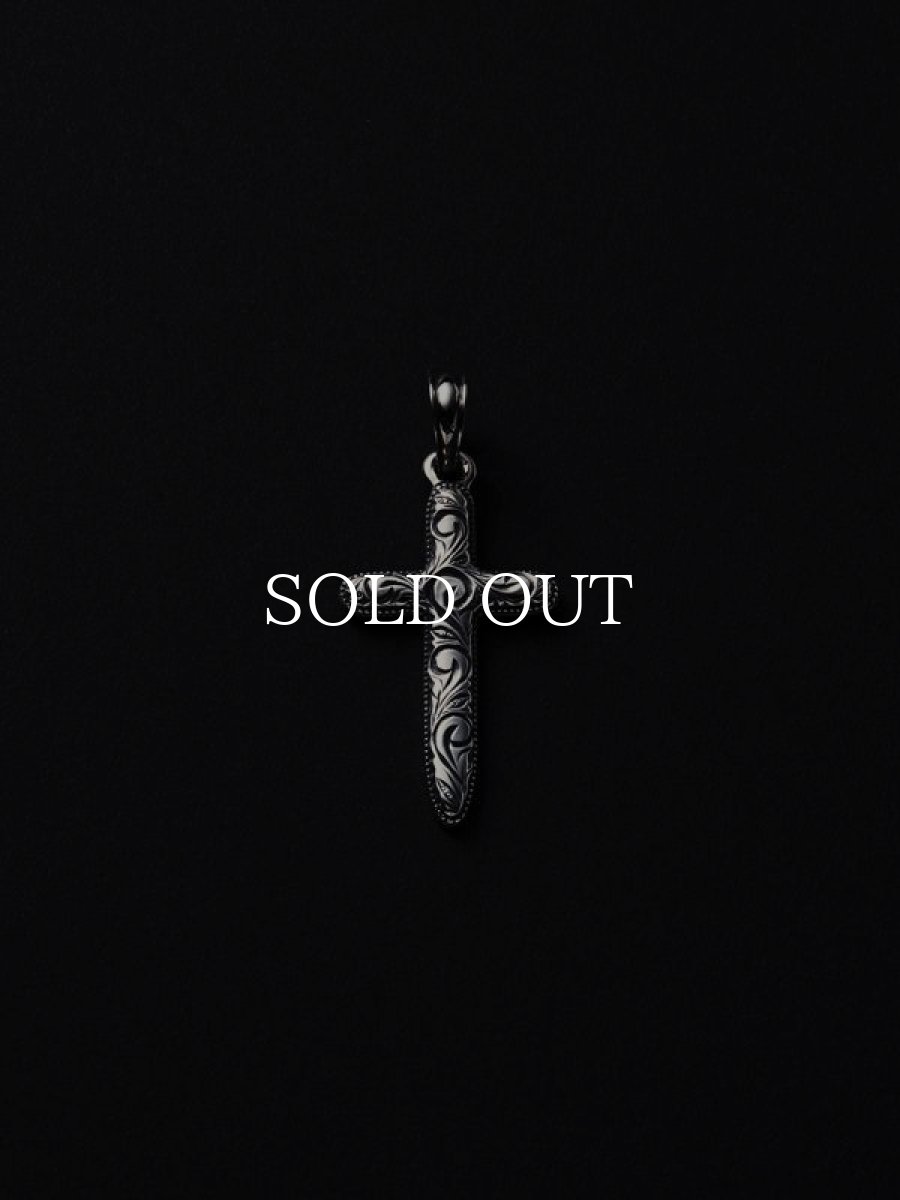画像1: ANTIDOTE BUYERS CLUB   Engraved Cross Pendant (1)