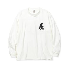 画像2: CALEE  LUCKY SKULL RING LOGO DROP SHOULDER L/S TEE (2)