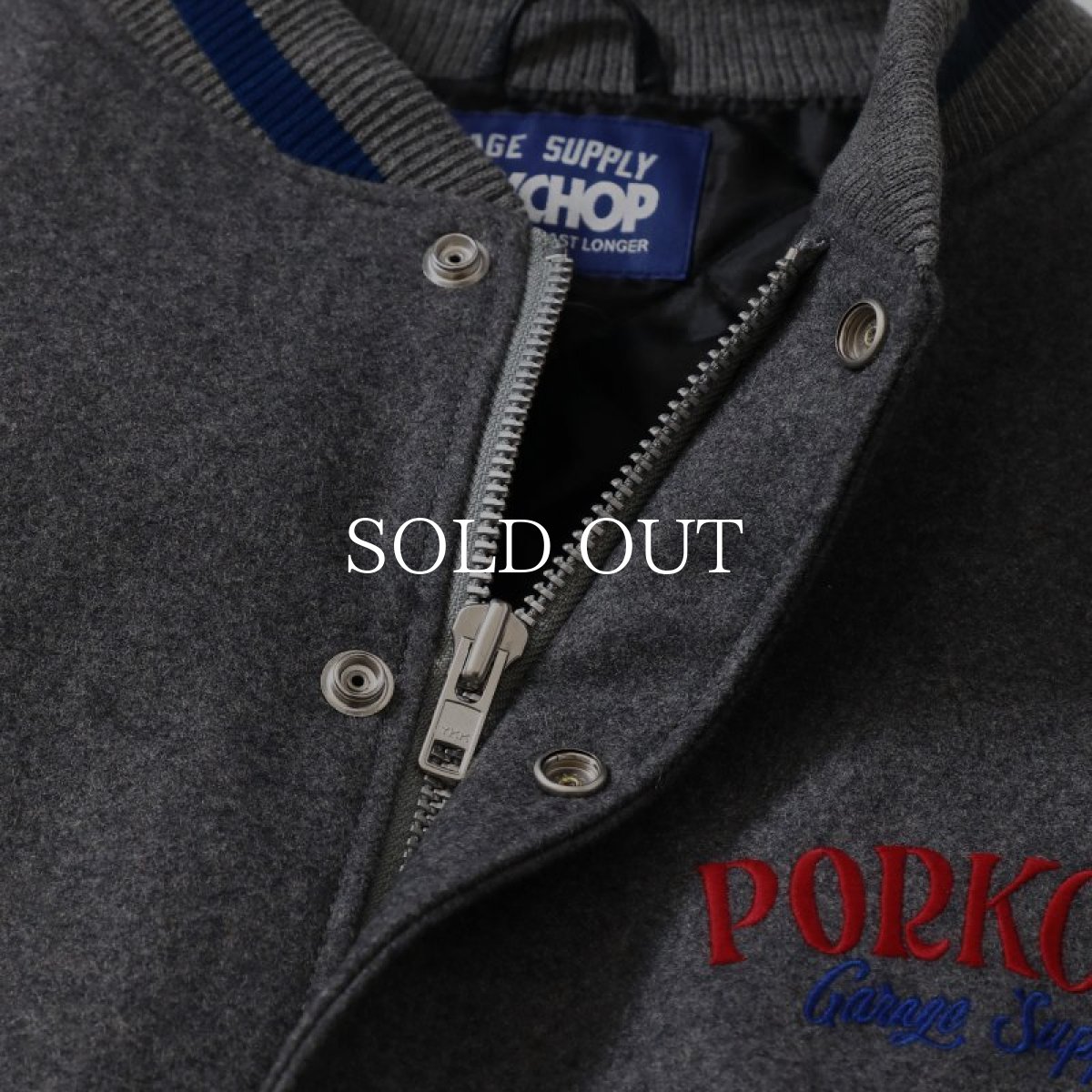 画像14: PORKCHOP GARAGE SUPPLY  MELTON VARSITY JACKET (14)