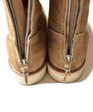 画像11: MINEDENIM  Suede Leather Back Zip Boots (11)