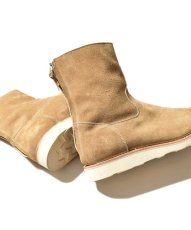 画像9: MINEDENIM  Suede Leather Back Zip Boots (9)