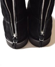 画像5: MINEDENIM  Suede Leather Back Zip Boots (5)