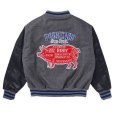 画像11: PORKCHOP GARAGE SUPPLY  MELTON VARSITY JACKET (11)