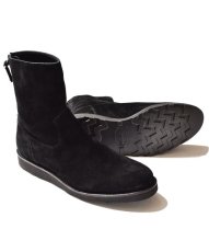画像2: MINEDENIM  Suede Leather Back Zip Boots (2)