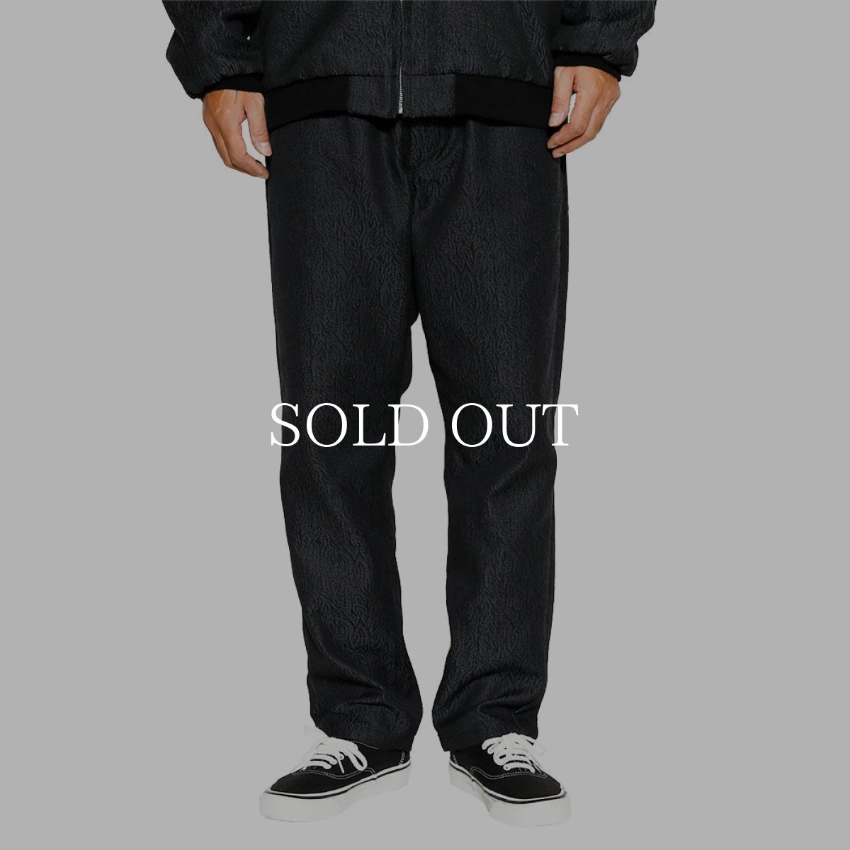 画像7: CALEE  FEATHER JACQUARD EASY TROUSERS (7)