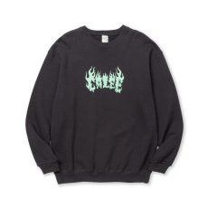 画像2: CALEE  FLAME DRAGON LOGO CREW NECK SW (2)