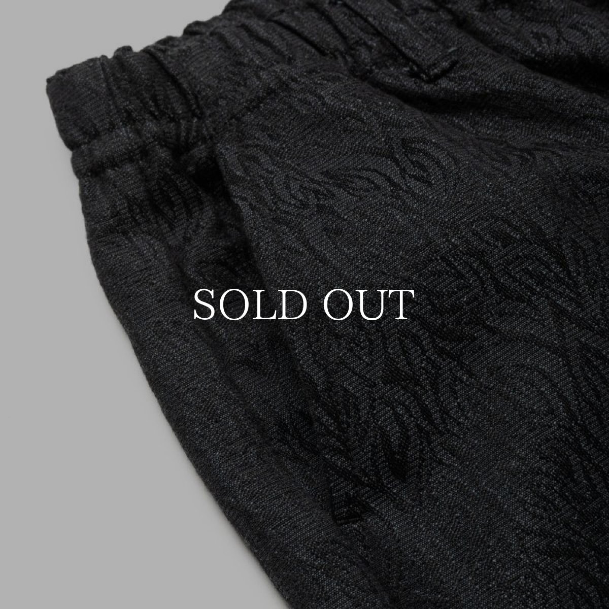 画像4: CALEE  FEATHER JACQUARD EASY TROUSERS (4)