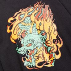 画像6: CALEE  FLAME DRAGON LOGO CREW NECK SW (6)