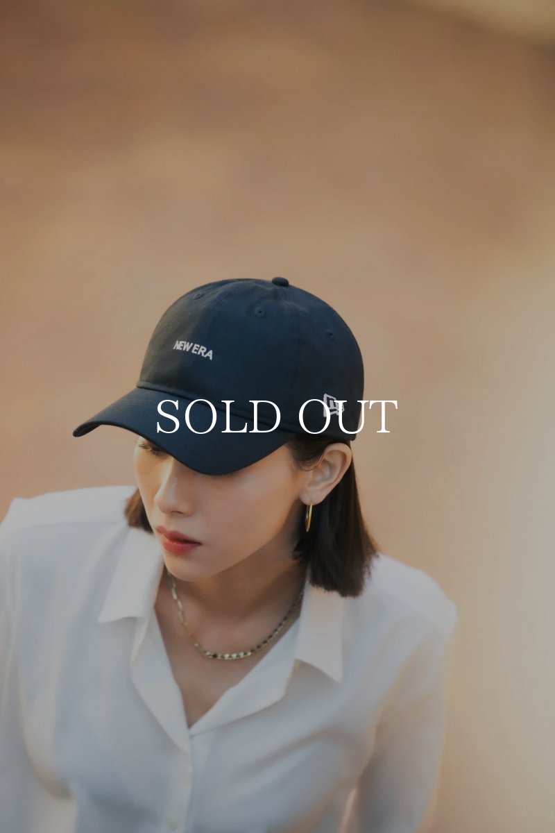 画像6: NEW ERA  9THIRTY クロスストラップ NEW ERA ミニロゴ ノンウォッシュコットン ブラック × ホワイト (6)