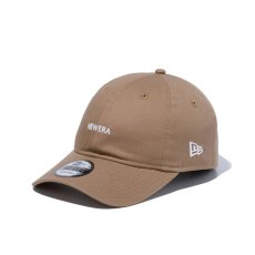 画像1: NEW ERA  9THIRTY クロスストラップ NEW ERA ミニロゴ ノンウォッシュコットン カーキ × ホワイト (1)