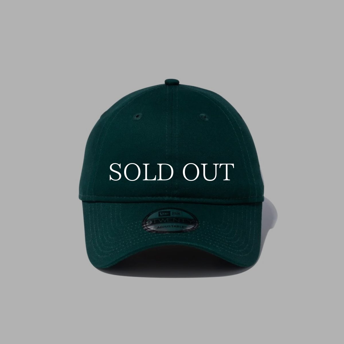 画像2: NEW ERA  9TWENTY ウォッシュドコットン ベーシック ダークグリーン × ホワイト (2)