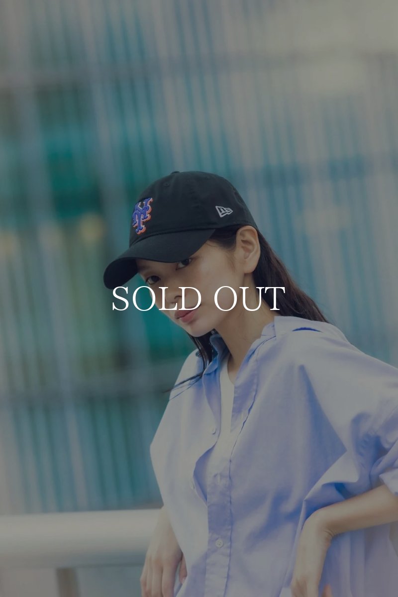 画像4: NEW ERA  9TWENTY ウォッシュドコットン ニューヨーク・メッツ ブラック × チームカラー (4)