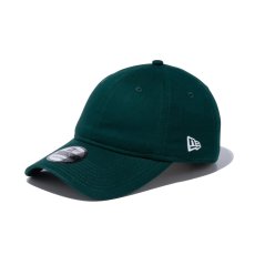 画像1: NEW ERA  9TWENTY ウォッシュドコットン ベーシック ダークグリーン × ホワイト (1)