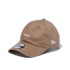 画像2: NEW ERA  9THIRTY クロスストラップ NEW ERA ミニロゴ ノンウォッシュコットン カーキ × ホワイト (2)