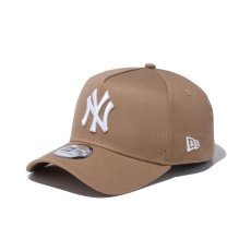 画像1: NEW ERA  9FORTY A-Frame ニューヨーク・ヤンキース カーキ × ホワイト (1)