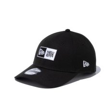 画像1: NEW ERA  9FORTY ボックスロゴ ブラック × ホワイト (1)