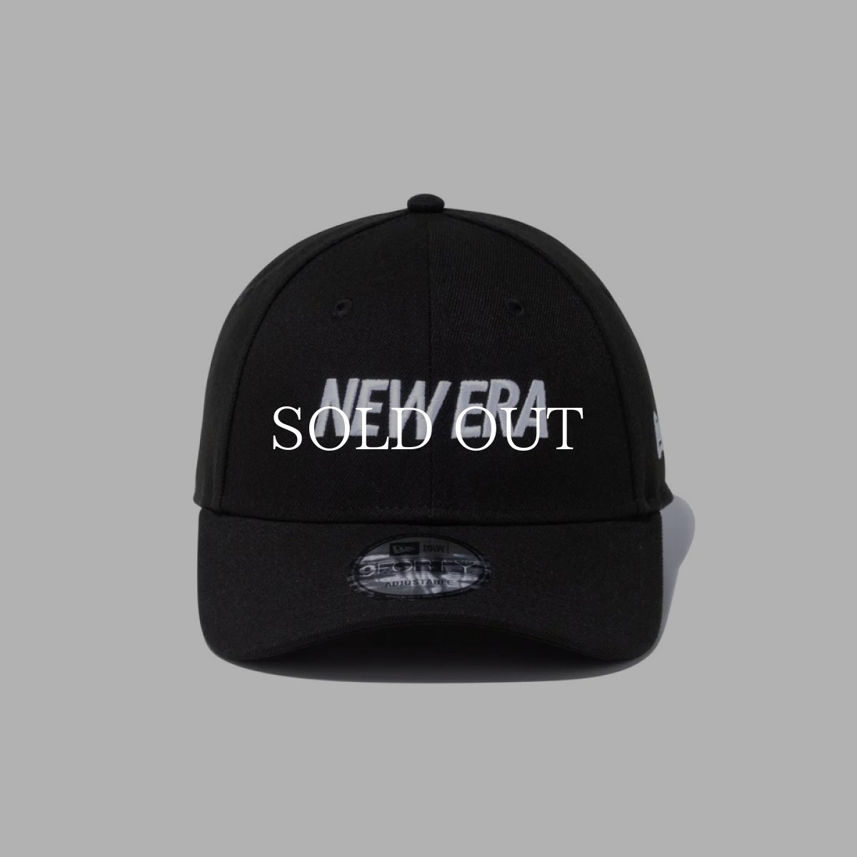 画像2: NEW ERA  9FORTY ワードマークロゴ ブラック × ホワイト (2)