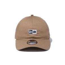 画像2: NEW ERA  9THIRTY ボックスロゴ ノンウォッシュコットン カーキ × ホワイト (2)