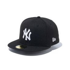 画像1: NEW ERA  59FIFTY ニューヨーク・ヤンキース ブラック × ホワイト (1)