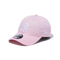 画像1: NEW ERA  9TWENTY ニューヨーク・ヤンキース ピンク × ホワイト (1)