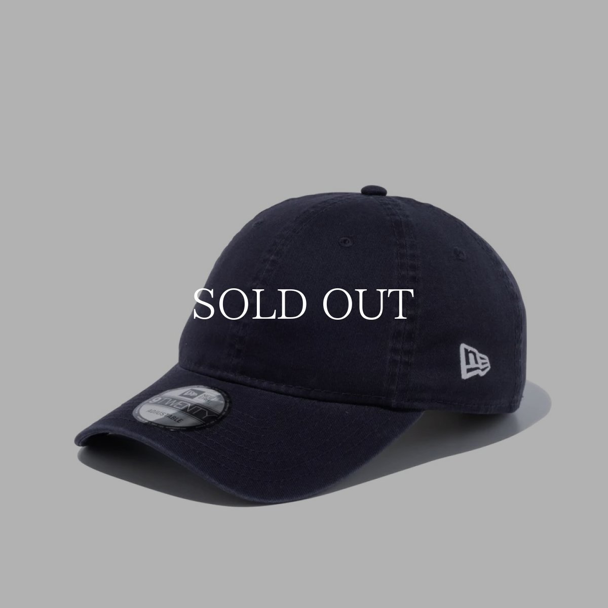 画像1: NEW ERA  9TWENTY クロスストラップ ウォッシュドコットン ベーシック ネイビー (1)