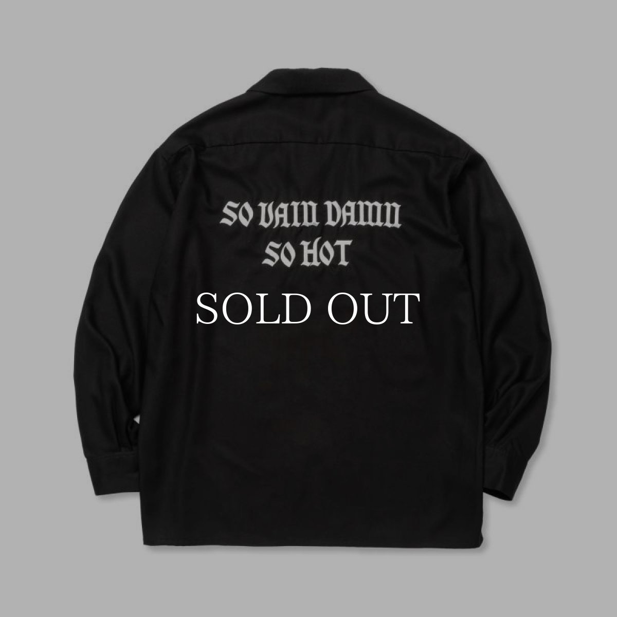 画像1: CALEE  EMBROIDERY OPEN COLLAR L/S SH (1)