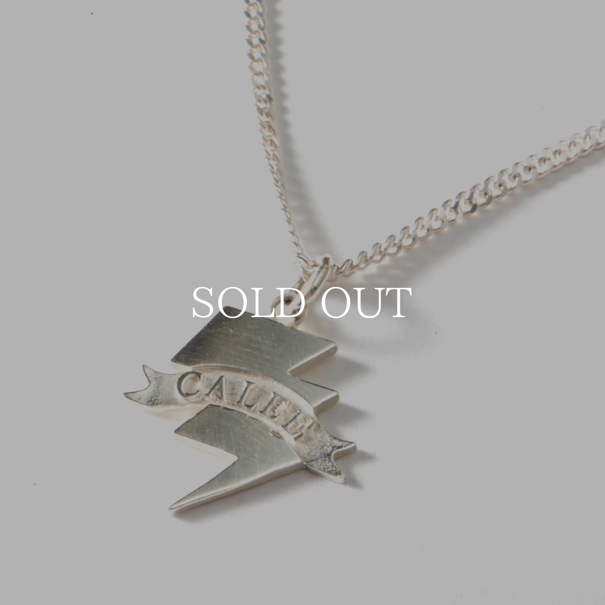 画像2: CALEE  SILVER THUNDERBOLT NECKLACE (2)